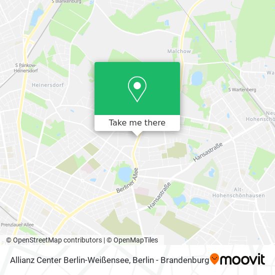Карта Allianz Center Berlin-Weißensee