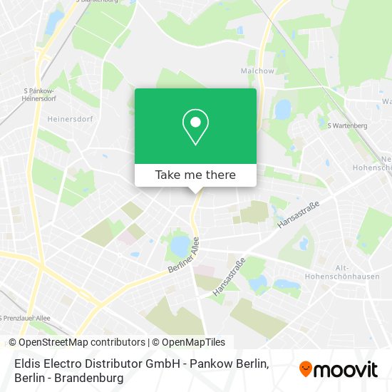 Eldis Electro Distributor GmbH - Pankow Berlin map