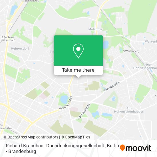 Richard Kraushaar Dachdeckungsgesellschaft map