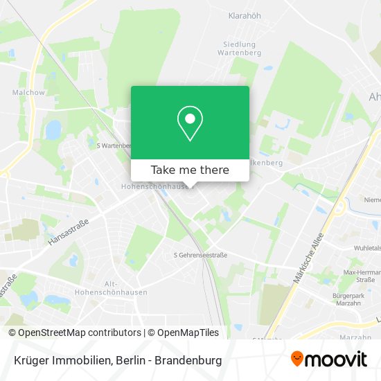 Krüger Immobilien map