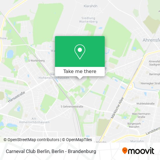 Carneval Club Berlin map