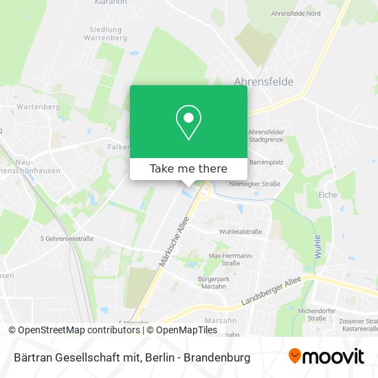 Bärtran Gesellschaft mit map