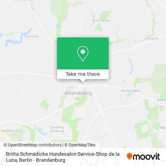 Карта Britta Schmädicke Hundesalon Service-Shop de la Luna