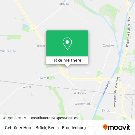 Gebrüder Horne Brück map