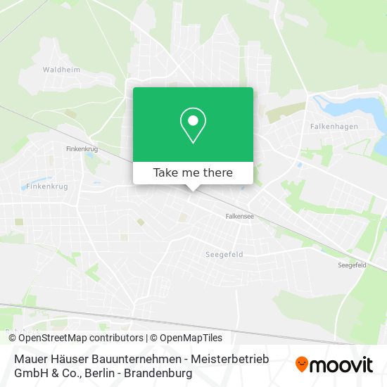Карта Mauer Häuser Bauunternehmen - Meisterbetrieb GmbH & Co.