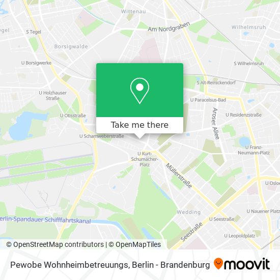 Pewobe Wohnheimbetreuungs map