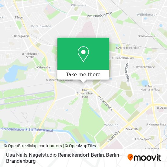 Usa Nails Nagelstudio Reinickendorf Berlin map