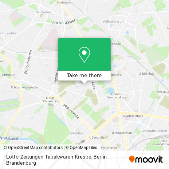 Lotto-Zeitungen-Tabakwaren-Krespe map