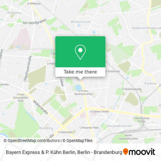 Карта Bayern Express & P. Kühn Berlin