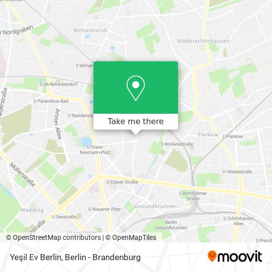 Yeşil Ev Berlin map