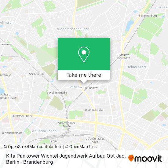 Карта Kita Pankower Wichtel Jugendwerk Aufbau Ost Jao