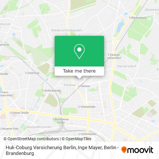 Huk-Coburg Versicherung Berlin, Inge Mayer map