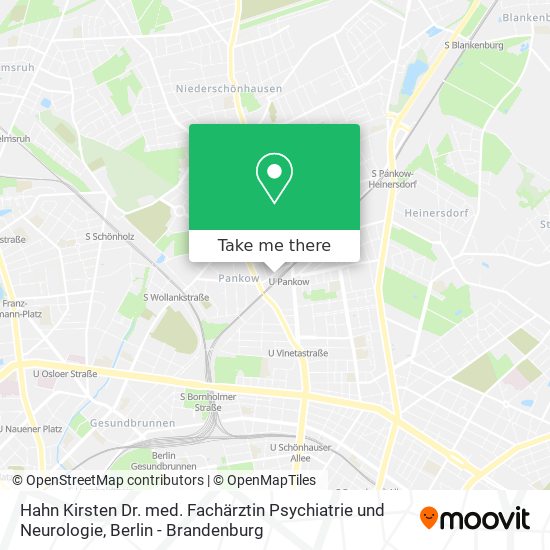 Hahn Kirsten Dr. med. Fachärztin Psychiatrie und Neurologie map