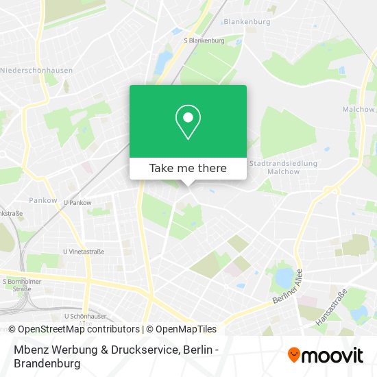 Mbenz Werbung & Druckservice map
