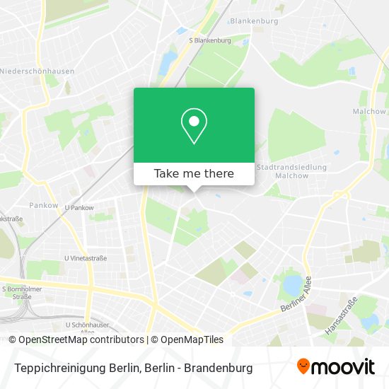 Teppichreinigung Berlin map