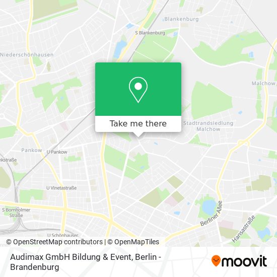Audimax GmbH Bildung & Event map