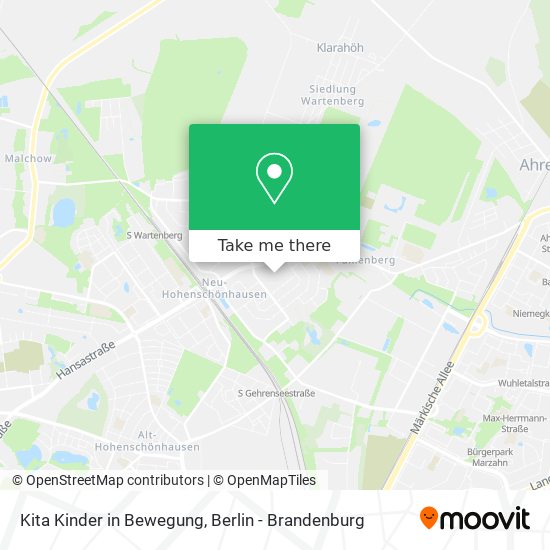 Kita Kinder in Bewegung map