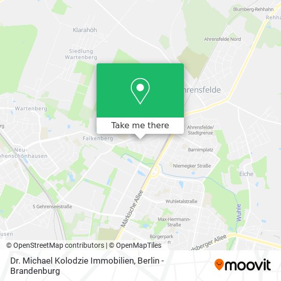 Dr. Michael Kolodzie Immobilien map