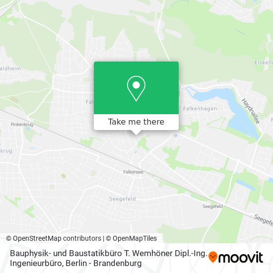 Карта Bauphysik- und Baustatikbüro T. Wemhöner Dipl.-Ing. Ingenieurbüro