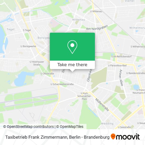 Taxibetrieb Frank Zimmermann map