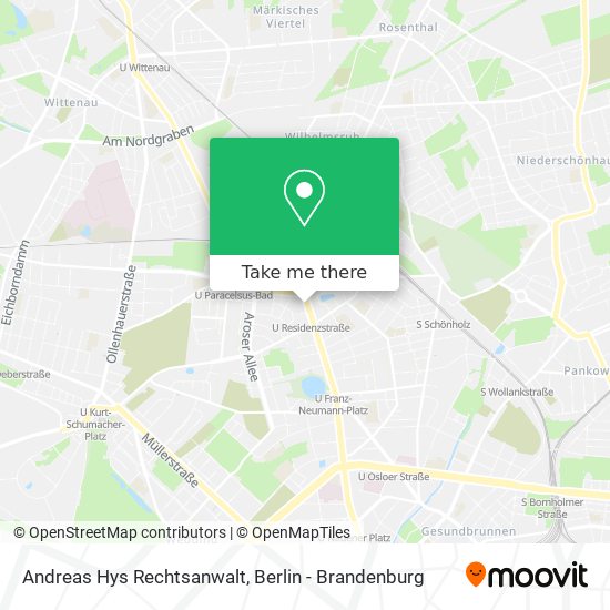 Andreas Hys Rechtsanwalt map