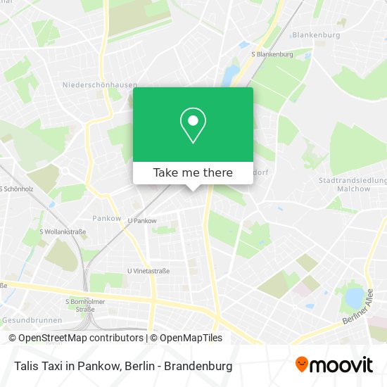 Talis Taxi in Pankow map