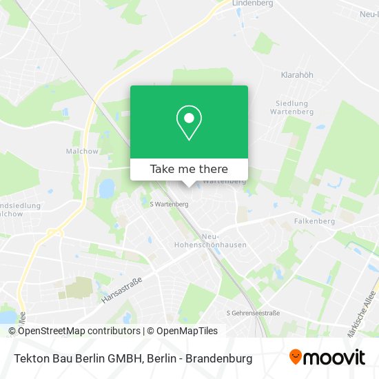 Tekton Bau Berlin GMBH map