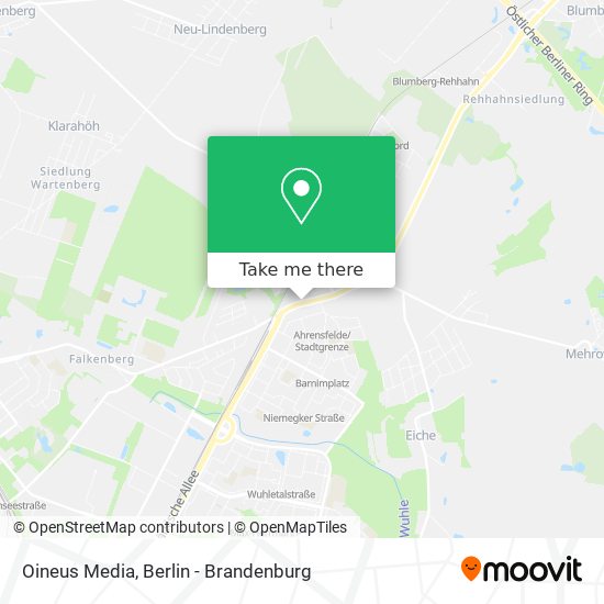 Oineus Media map