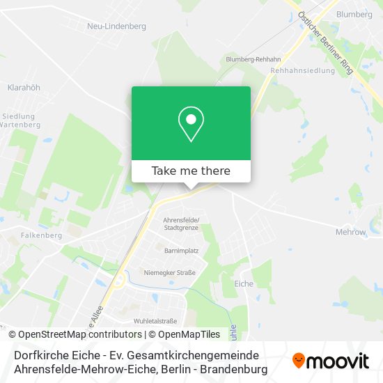 Dorfkirche Eiche - Ev. Gesamtkirchengemeinde Ahrensfelde-Mehrow-Eiche map