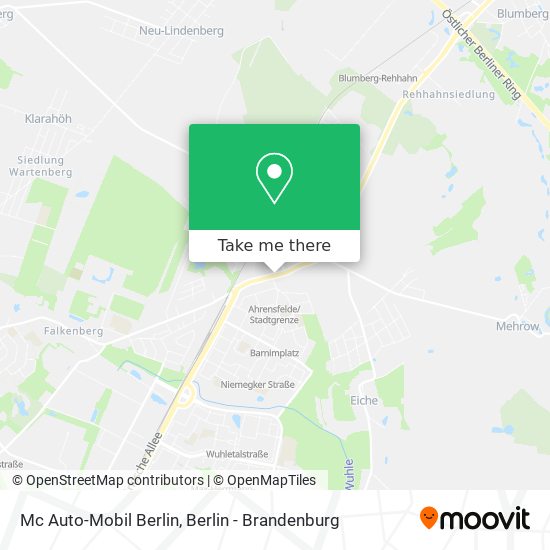 Mc Auto-Mobil Berlin map