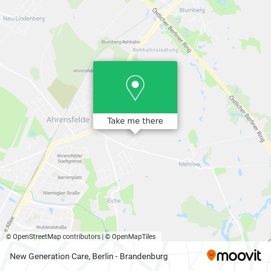 New Generation Care map