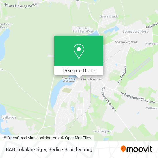 BAB Lokalanzeiger map