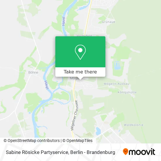 Карта Sabine Rösicke Partyservice