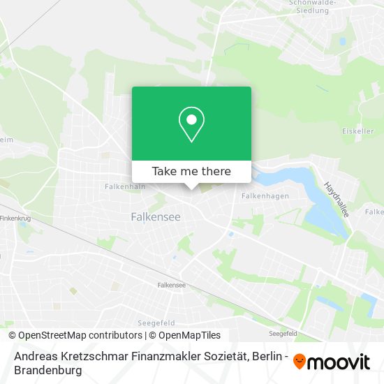 Andreas Kretzschmar Finanzmakler Sozietät map