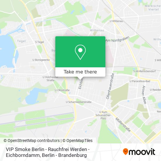 VIP Smoke Berlin - Rauchfrei Werden - Eichborndamm map