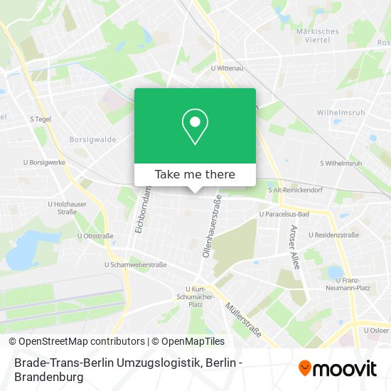 Карта Brade-Trans-Berlin Umzugslogistik