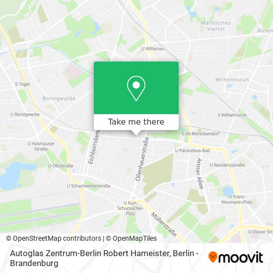 Autoglas Zentrum-Berlin Robert Hameister map