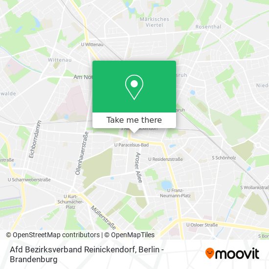 Afd Bezirksverband Reinickendorf map