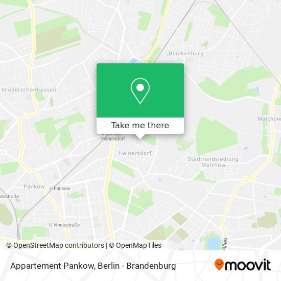 Appartement Pankow map