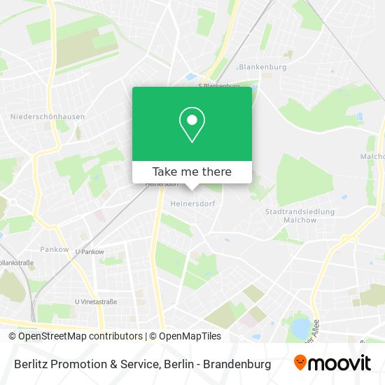 Berlitz Promotion & Service map