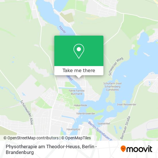Physotherapie am Theodor-Heuss map