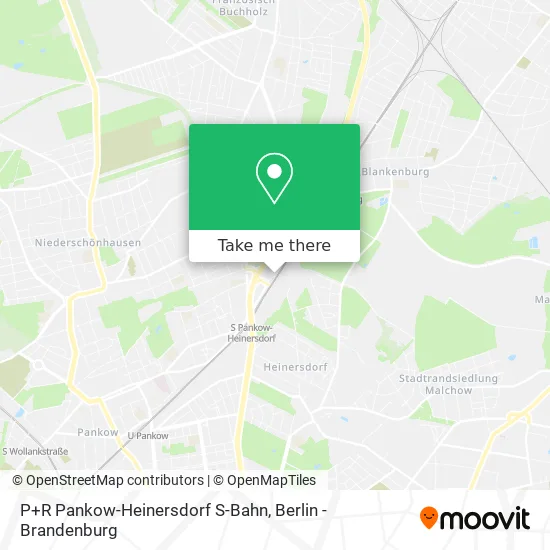Карта P+R Pankow-Heinersdorf S-Bahn