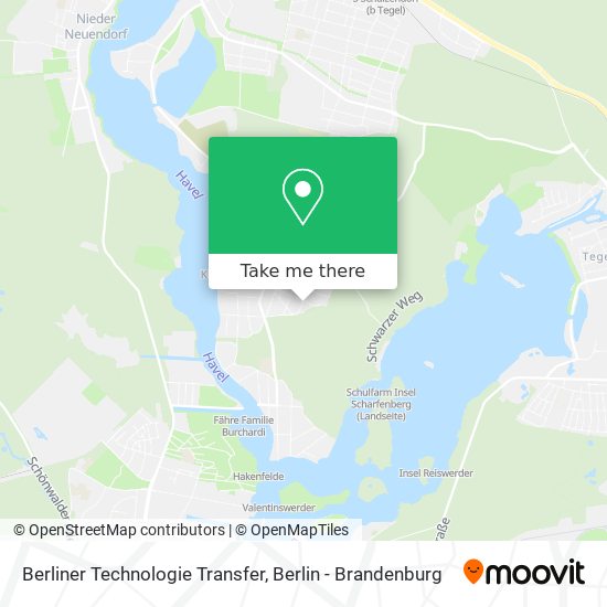 Berliner Technologie Transfer map