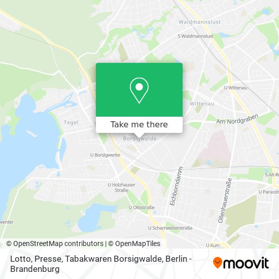 Lotto, Presse, Tabakwaren Borsigwalde map