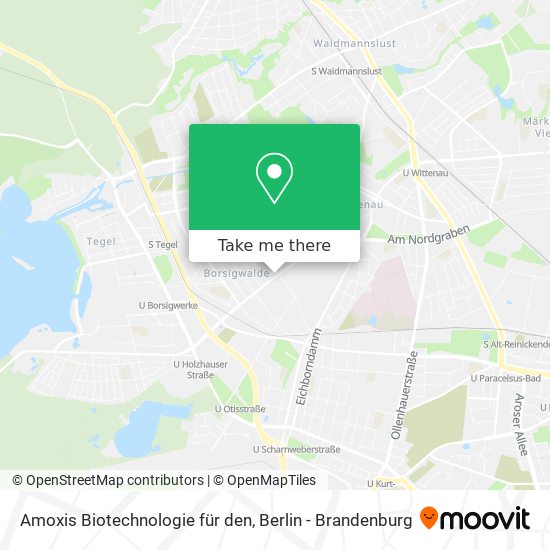 Amoxis Biotechnologie für den map