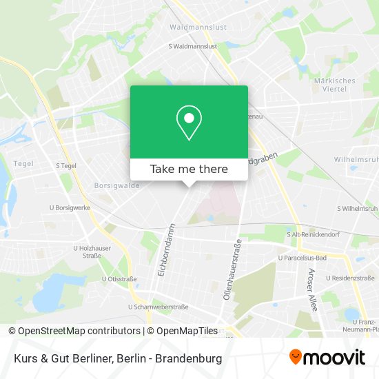 Карта Kurs & Gut Berliner