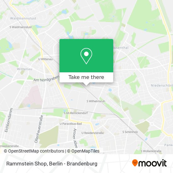 Rammstein Shop map