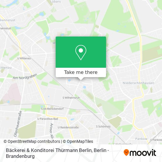 Bäckerei & Konditorei Thürmann Berlin map