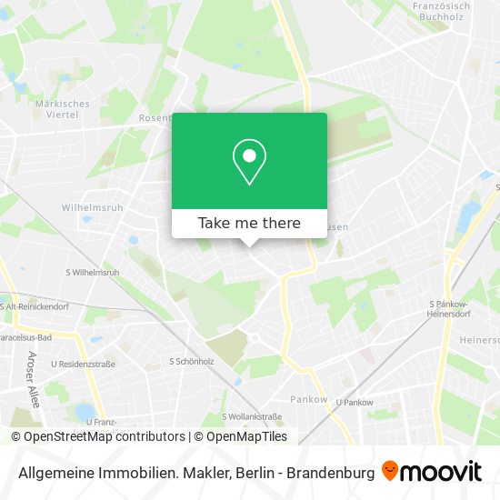 Allgemeine Immobilien. Makler map