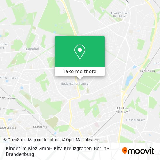 Карта Kinder im Kiez GmbH Kita Kreuzgraben